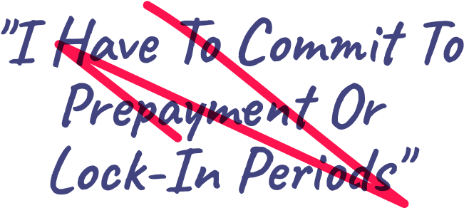 No time commits, or prepayment